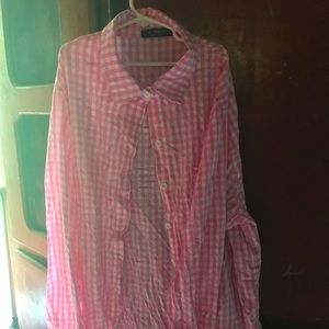 Xl pink button up womens ahirt